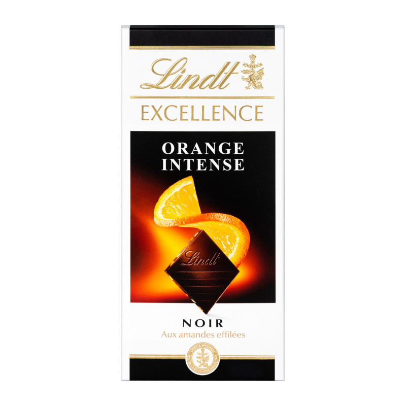 Lindt - Tablette chocolat noir & orange