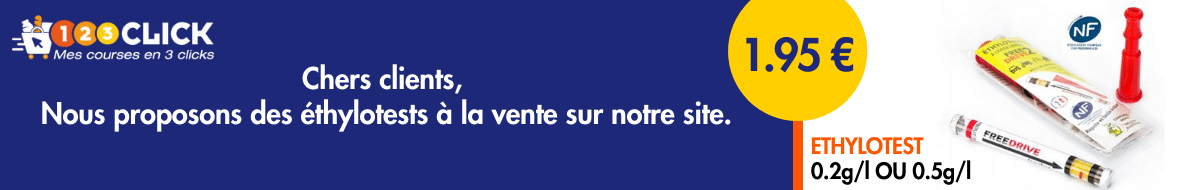 Nous proposons des éthylotests à la vente sur notre site.