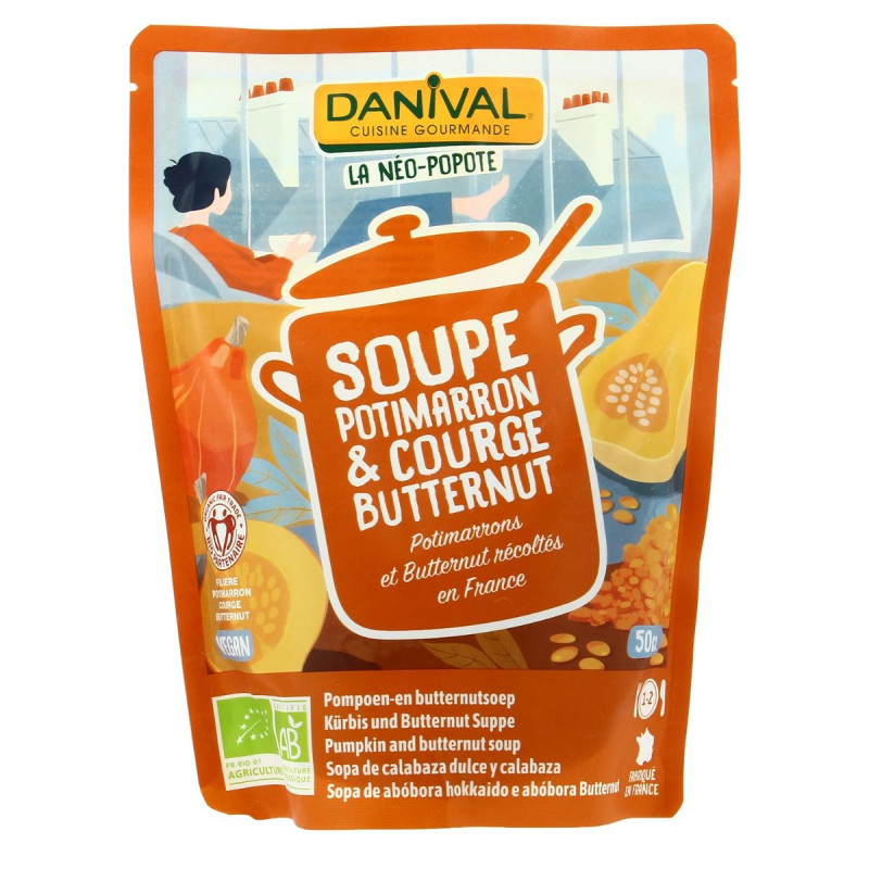 Danival - Soupe de Potimarron & Courge Butternut Bio