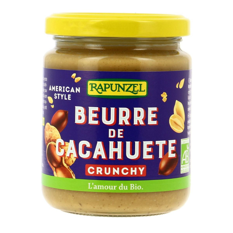 Rapunzel - Beurre de Cacahuète crunchy Bio