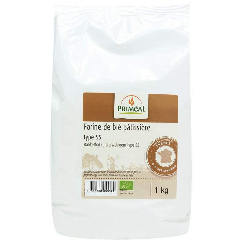Primeal - Farine de blé Pâtissière T55 Bio
