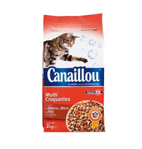 Canaillou - Croquette au bœuf-foie pour chat adulte
