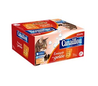Canaillou - Emincés en gelée aux viandes & légumes pour chats