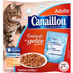 Canaillou - Emincés en gelée aux poissons pour chat