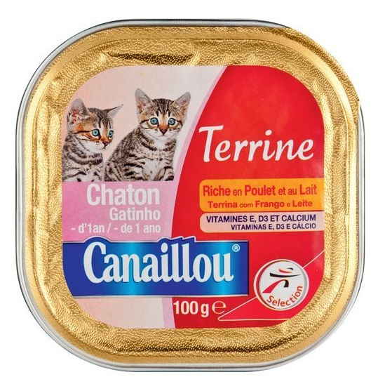 Canaillou - Terrine riche en poulet et au lait, pour chaton