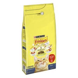 Friskies - Croquettes bœuf/poulet/légumes pour chats stérilisés