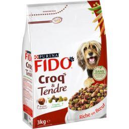 Fido -  Croquette Croq & Tendre bœuf pour chien