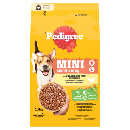 Pedigree - Croquettes volaille et Légumes pour chien adulte