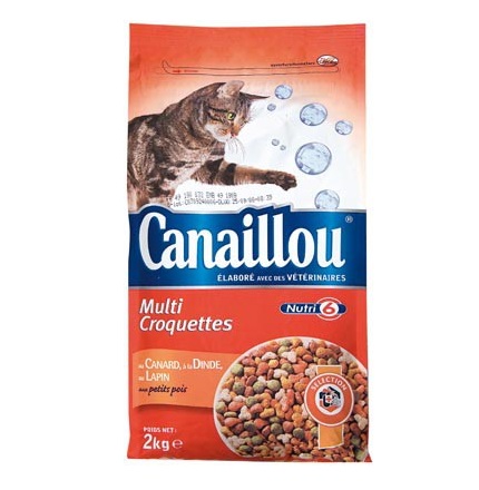 Canaillou - Croquette mix volaille, lapin, petit pois 2Kg