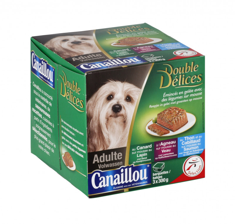 Canaillou - Emincés en gelée au canard, agneau et poulet pour chiens