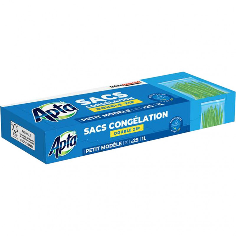 Apta - Sacs de congélation 25x1L