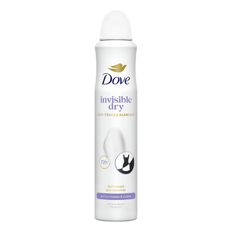 Dove - Déodorant spray invisible 72h 200ml