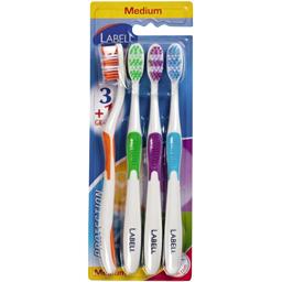 Labell - Protection Brosses à dents medium, family pack