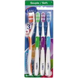 Labell - Protection Brosses à dents souples, family pack