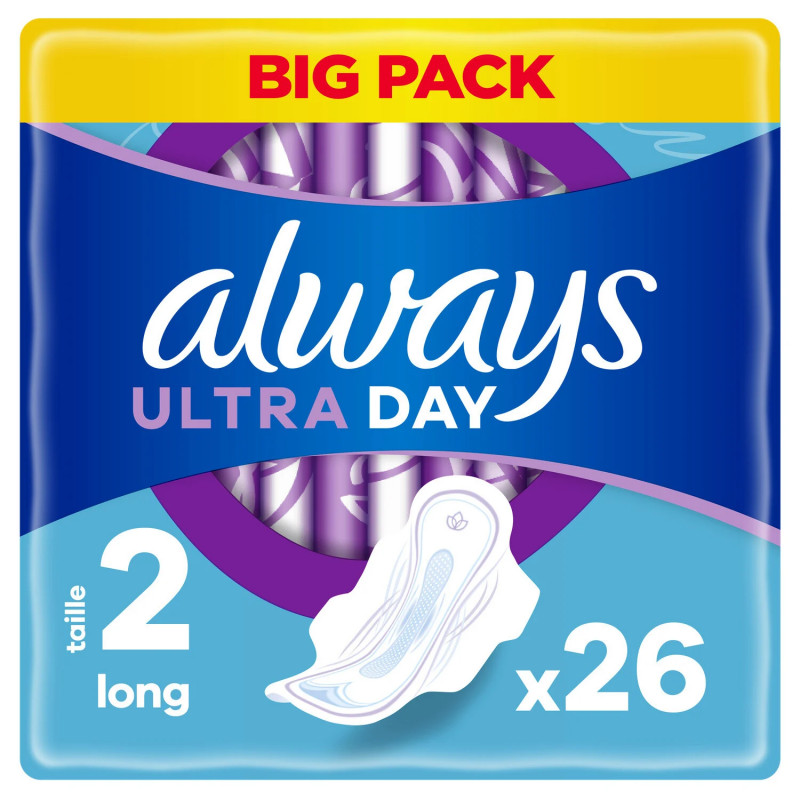 Always - Serviettes hygiéniques avec ailettes Ultra Long Taille 2