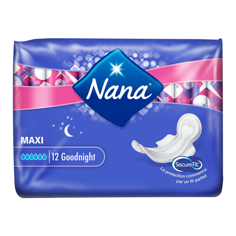 Nana - Serviettes hygiéniques Goodnight Maxi