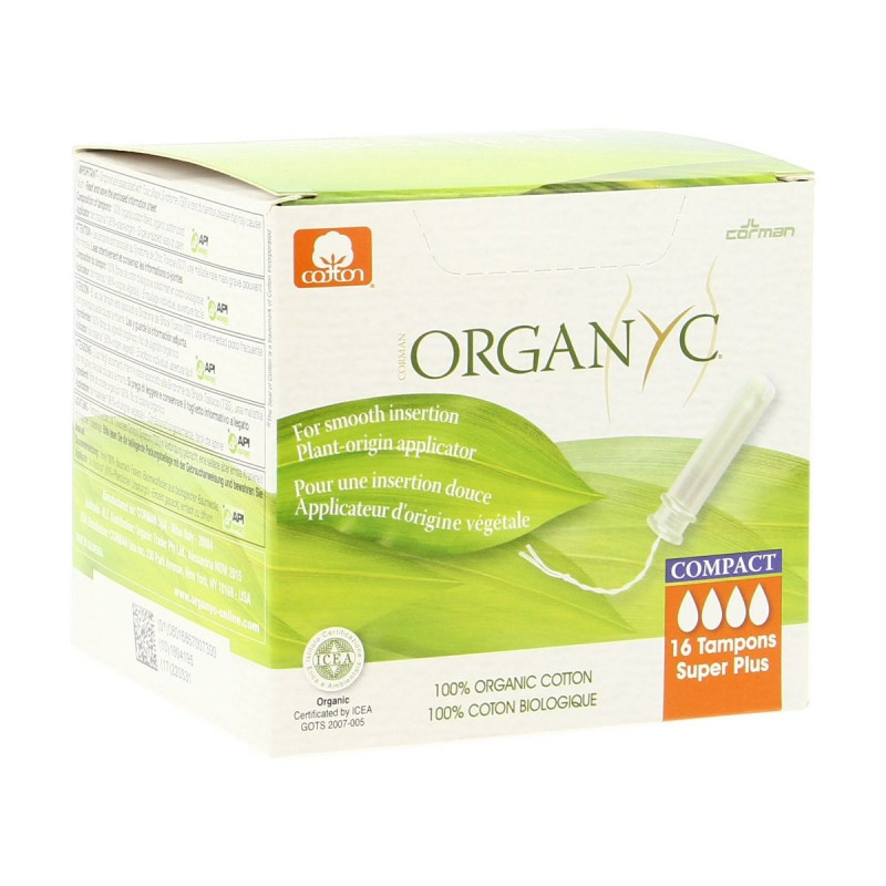 Organyc - Tampons compact super+ avec applicateur x16 Bio