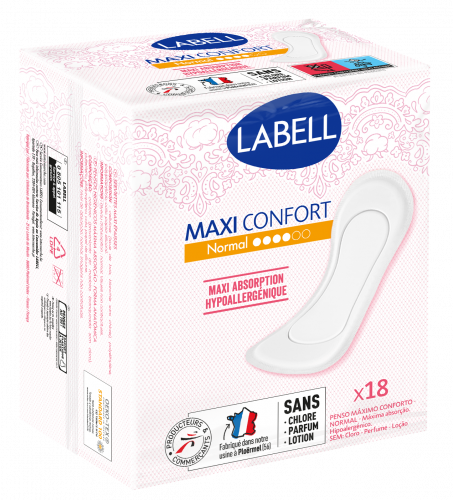 Labell - Serviettes épaisses sans aillettes NORMAL X18