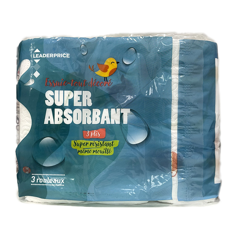 Leader Price - Essuie-tout super-absorbant décoré