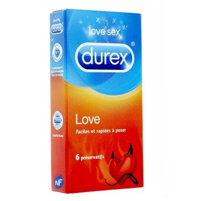 Durex - Préservatifs LOVE x6