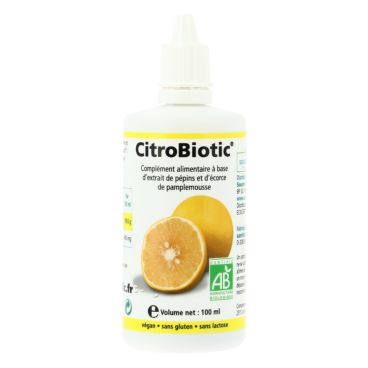 Citrobiotic - Complément alimentaire à base d'extrait de pépins de pamplemousse