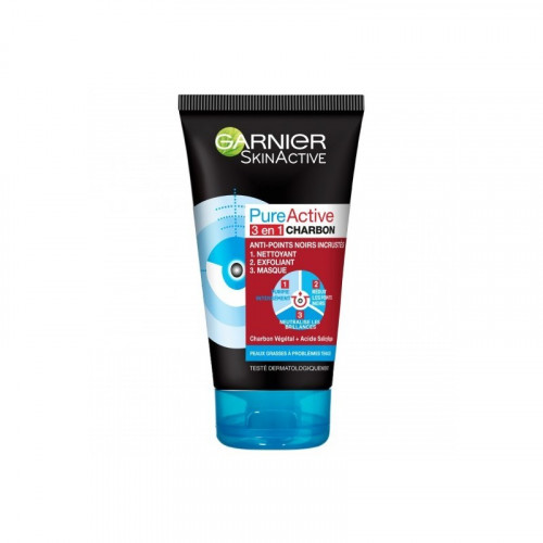 Garnier - Nettoyant Skin activ anti-points noirs pure charbon 150ml