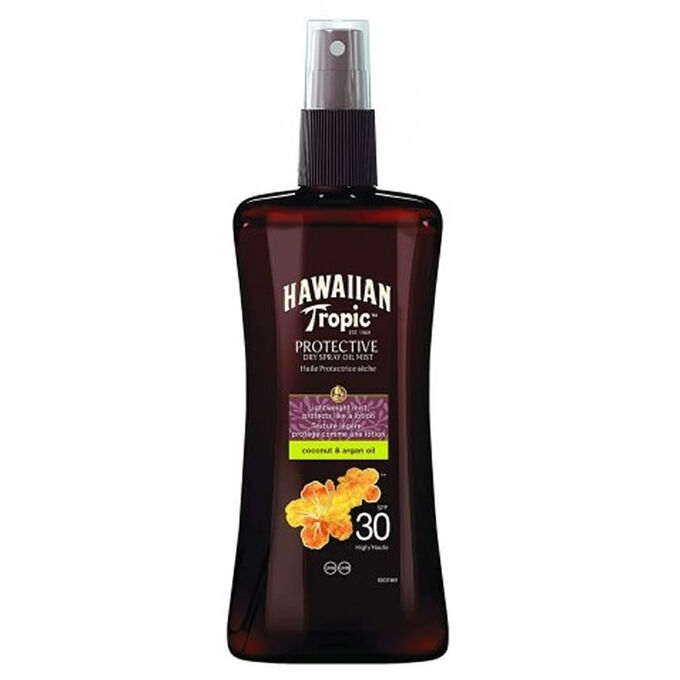 Hawaiian Tropic - Huile solaire sèche SPF30