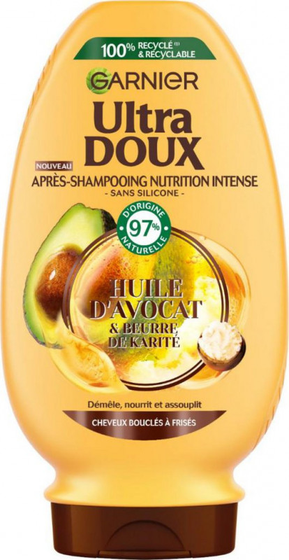 Garnier - Après-shampoing nutrition intense Huile d'avocat & beurre de karité