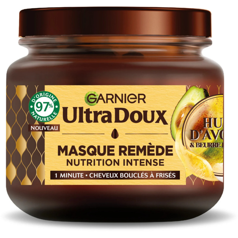 Garnier - Masque nutrition intense Huile d'avocat & beurre de karité