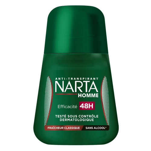 Narta - Déodorant bille anti-transpurant 48h Homme 50ml