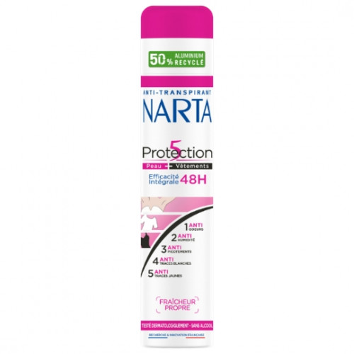 Narta - Déodorant spray 5 protection 200ml