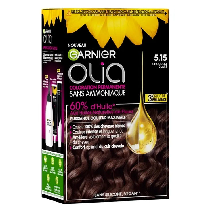 Garnier - Coloration cheveux Olia n°2.0 Noir diamond