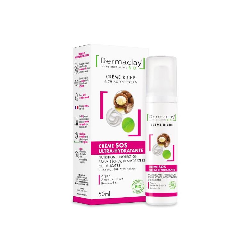 Dermaclay - Crème SOS ultra hydratante