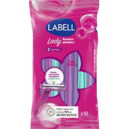 Labell - Rasoirs jetables femme 2 lames