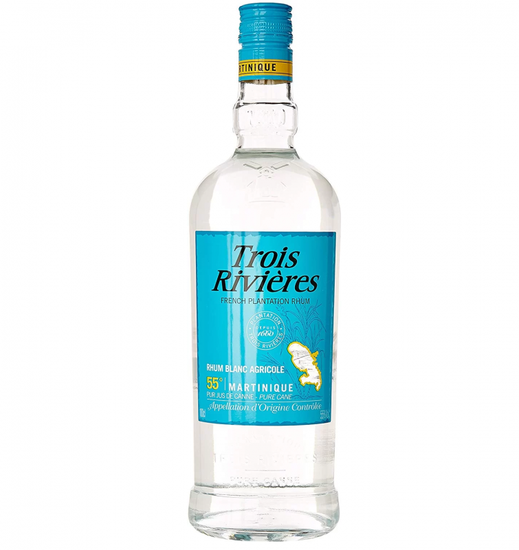 Trois Rivières - Rhum blan 55° 1L
