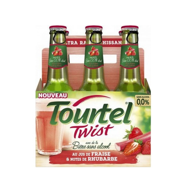 Tourtel - TWIST fraise rhumbarbe X6
