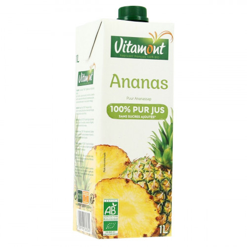 Vitamont - Pur jus ananas 1L Bio