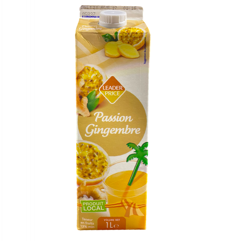 Leader Price - Boisson passion gingembre 1L
