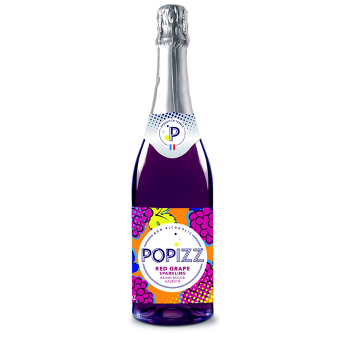 Popizz - Jus de raisin rouge gazéifié 75cl