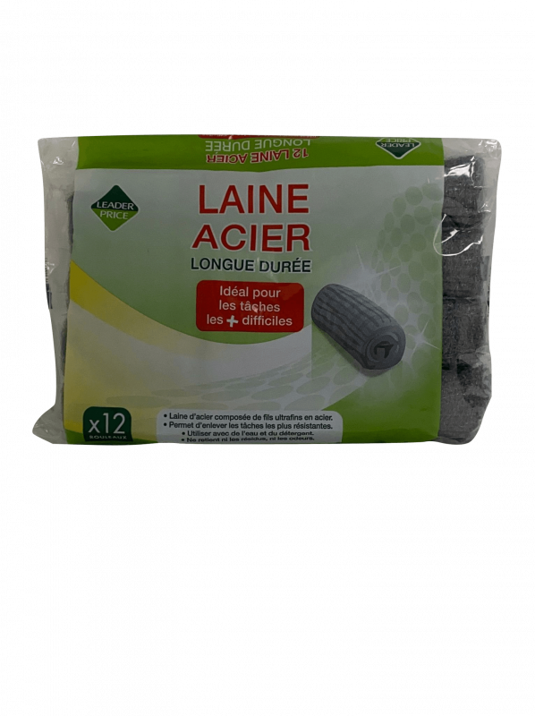 Leader price - Rouleaux laine acier