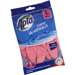 Apta - Gants pour travaux ménagers L 8-8,5