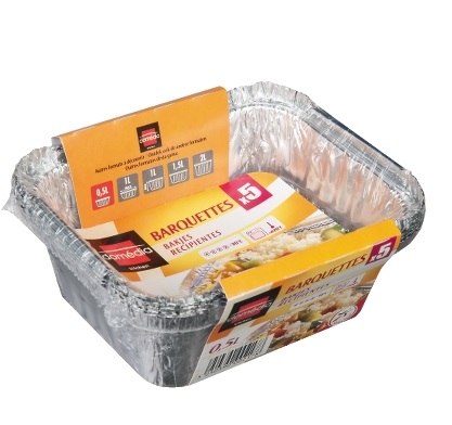Domédia - Barquettes en alu 0,5L