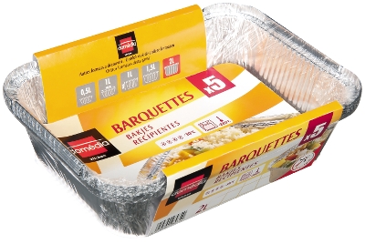 Domédia - Barquettes en alu 2L