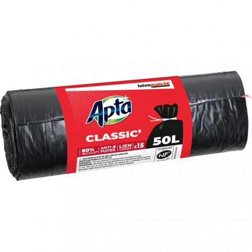 Apta - Sac poubelle classique 15x50L