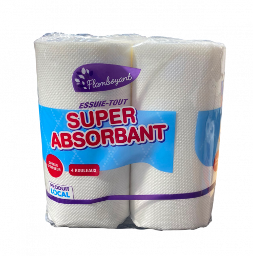 Flamboyant - Essuie-tout super absorbant x4