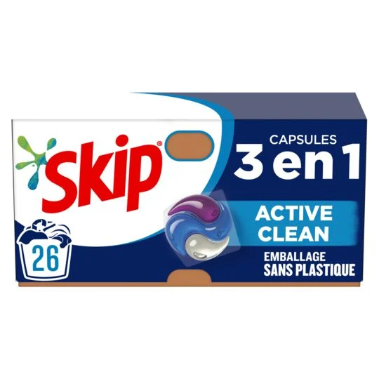 Skip - Capsules de lessive Active Clean 3 en 1