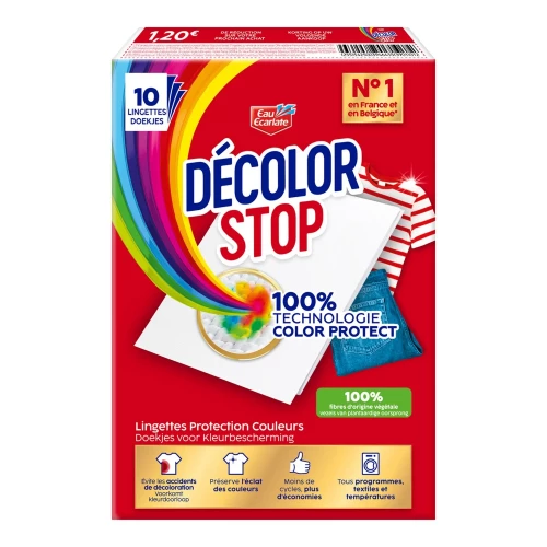 Eau Ecarlate - Lingettes décolor stop x10