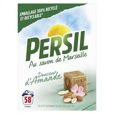 Persil - Lessive en poudre savon de marseille et amande douce