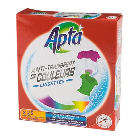 Apta - Lingettes anti-décoloration x25