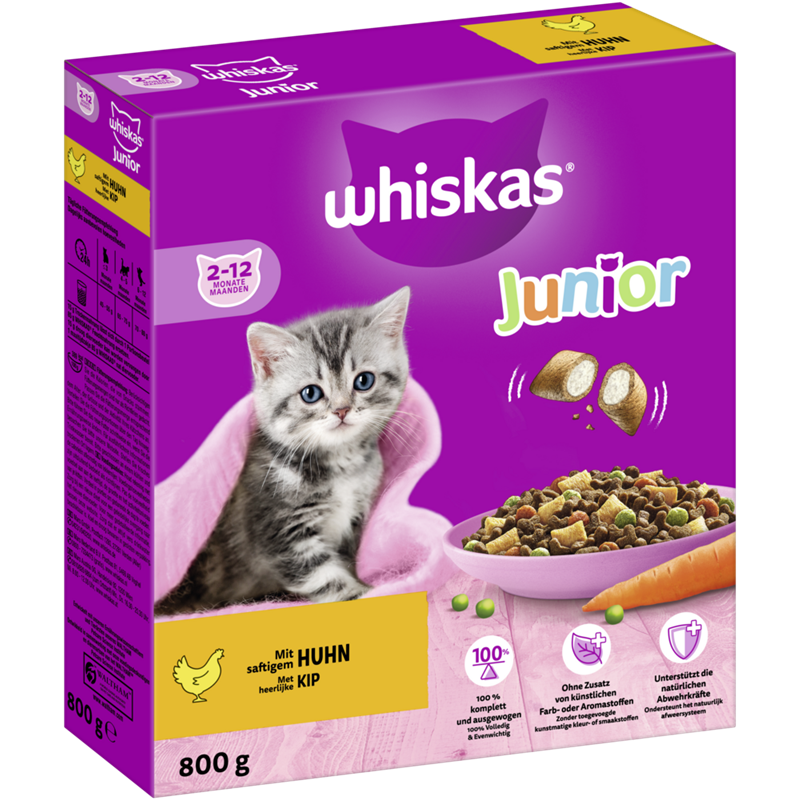 Croquettes Friskies - Chat Junior au poulet/lait/légumes 2kg